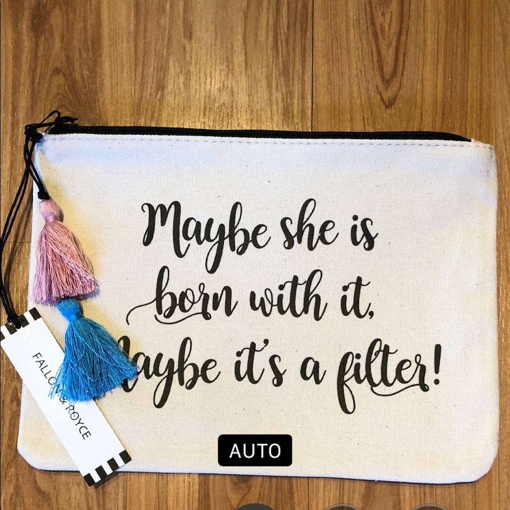 🆕 ✨FALLON & ROYCE Canvas Tassel Pouch Bag